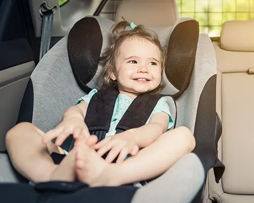 Wo wird der Kindersitz normalerweise eingebaut?